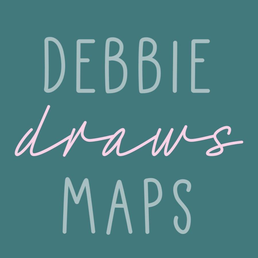 DEBBIE DRAWS MAPS logo