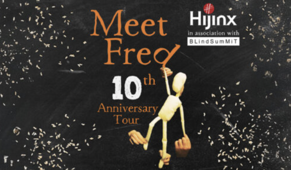 MEET FRED AT EM FORSTER THEATRE