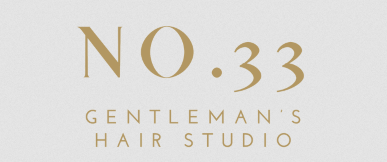 NO 33 GENTS HAIR STUDIO logo
