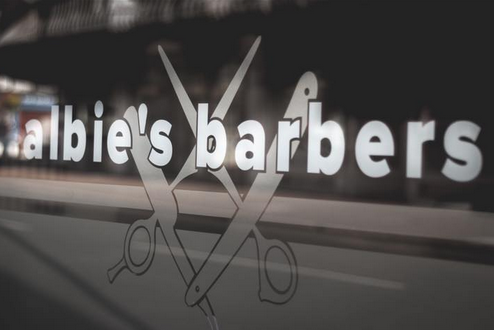 Albie's Barbers logo