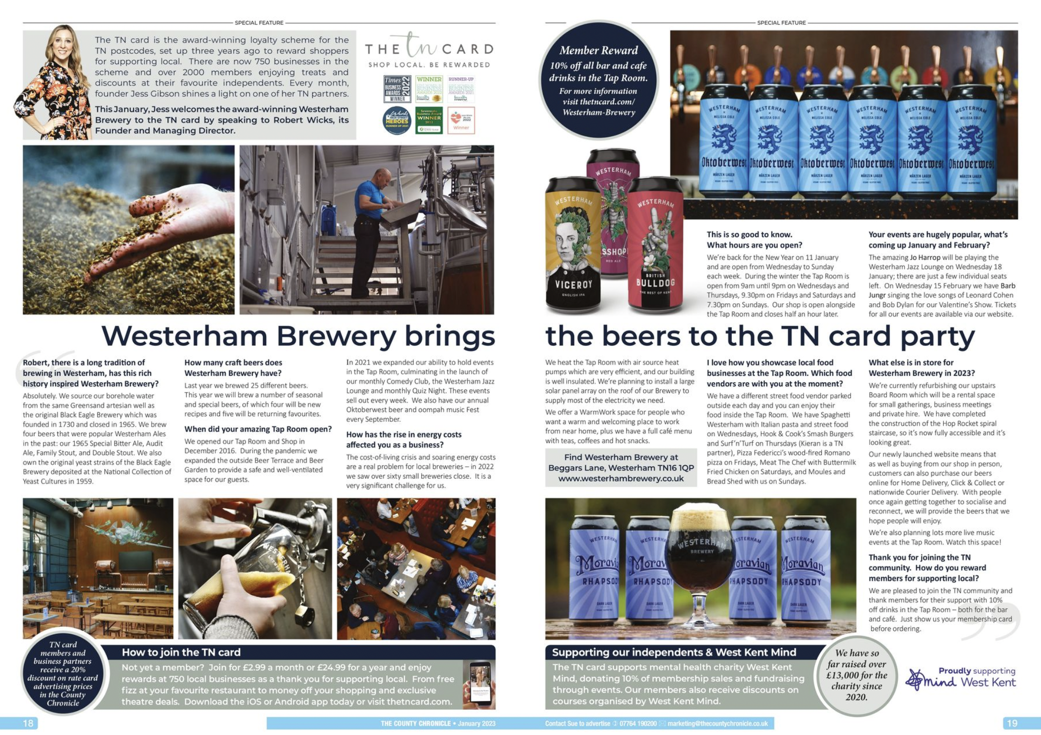 County Chronicle: Westerham Brewery - image