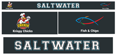 SALTWATER FISH & CHIPS logo