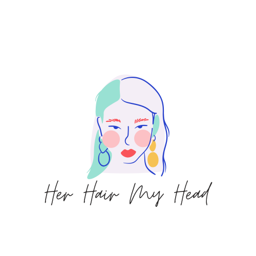 HER HAIR MY HEAD logo